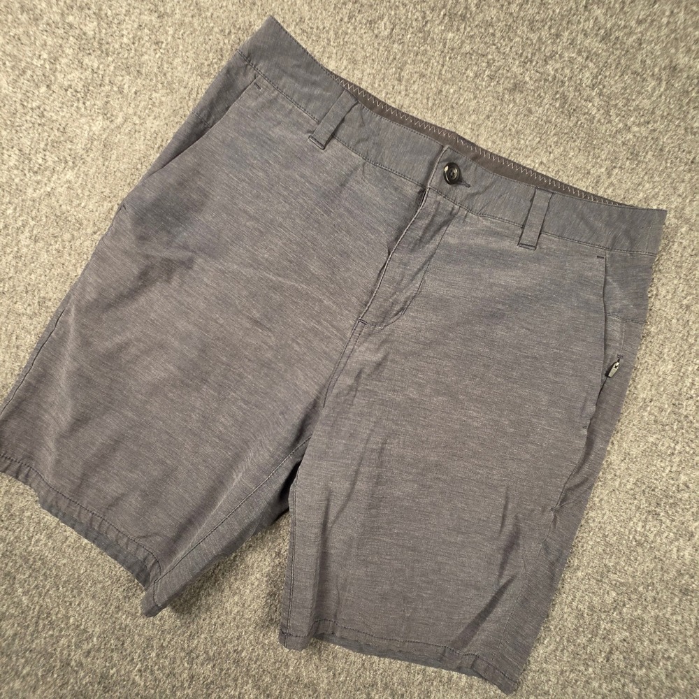 Vuori Aim Shorts Mens 30 Gray Stretch Flat Front Casual Comfort Lightweight V368